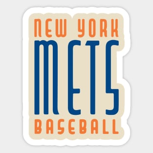 NY METS Baseball Sticker